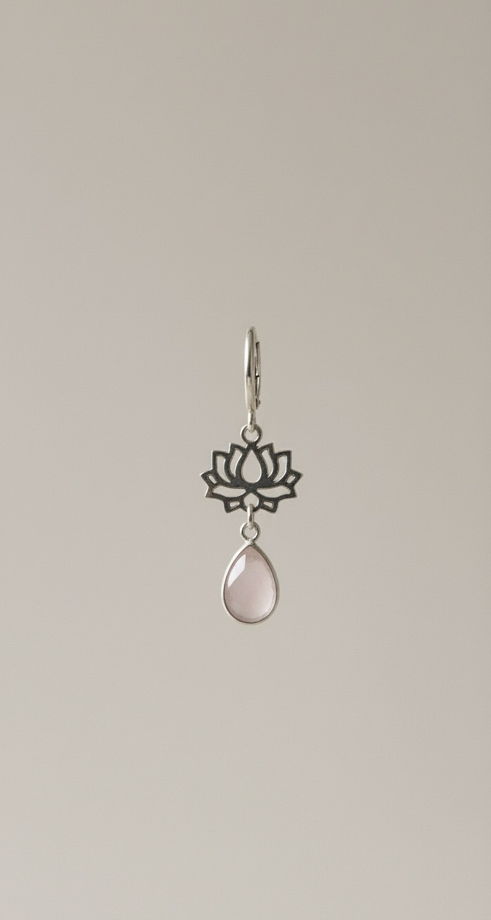 Серьги с лотосом