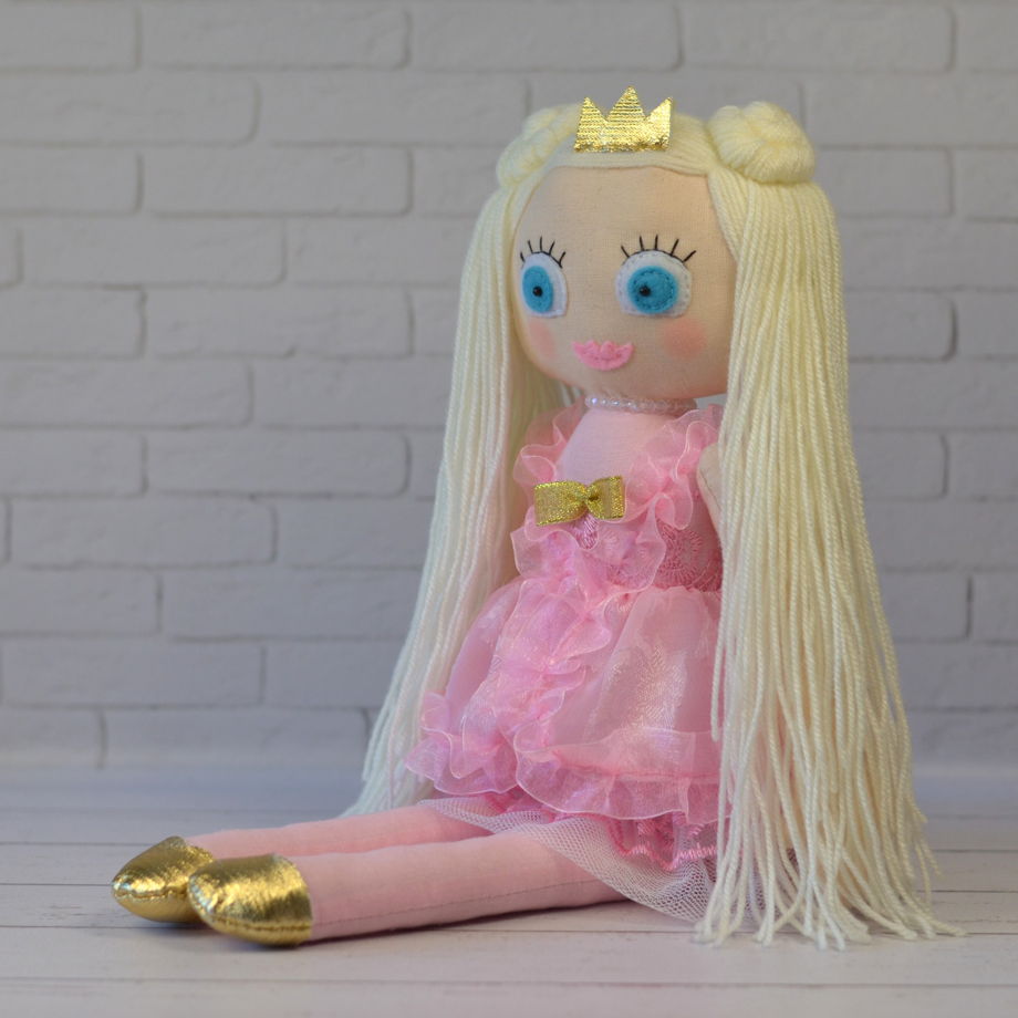 Текстильная кукла принцесса, подарок для девочки
