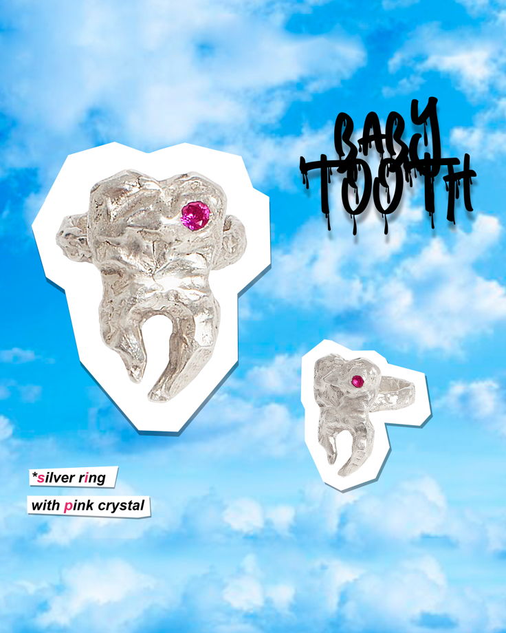 Серебряное кольцо «Baby Tooth»