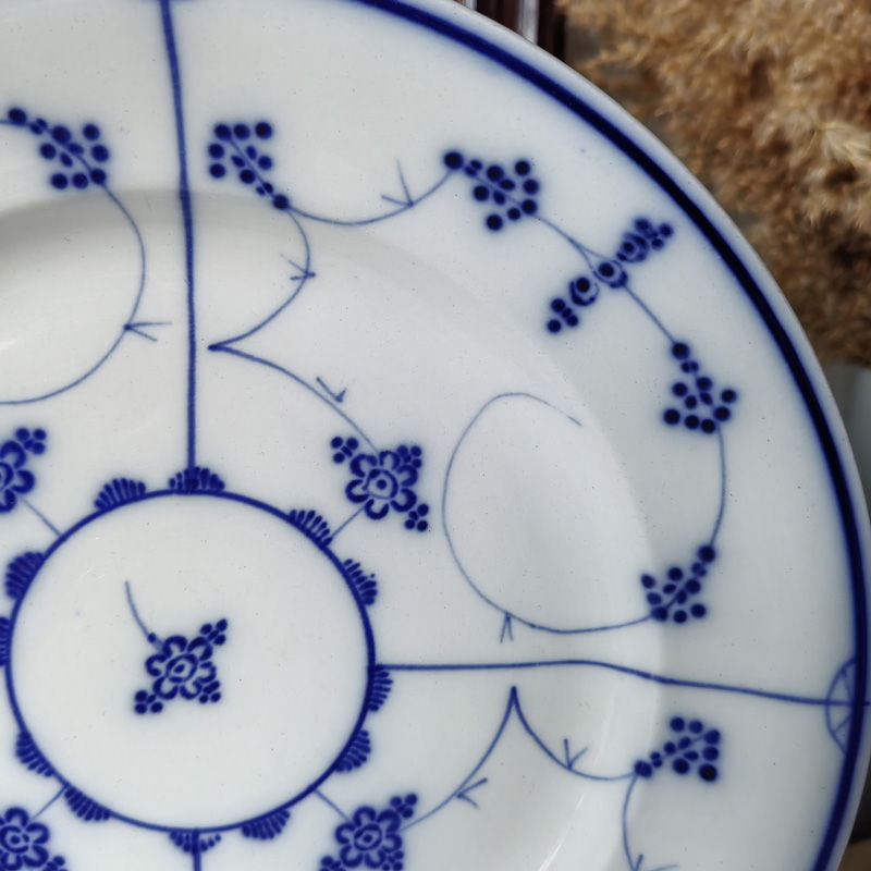 Тарелки Кобальтовый узор, Villeroy & Boch, Дрезден, Германия, 1874-1909 гг. (2 шт)