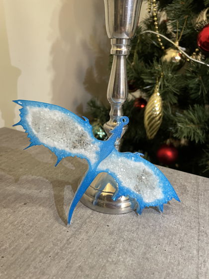 Новогоднее украшение "Ледяной дракон"