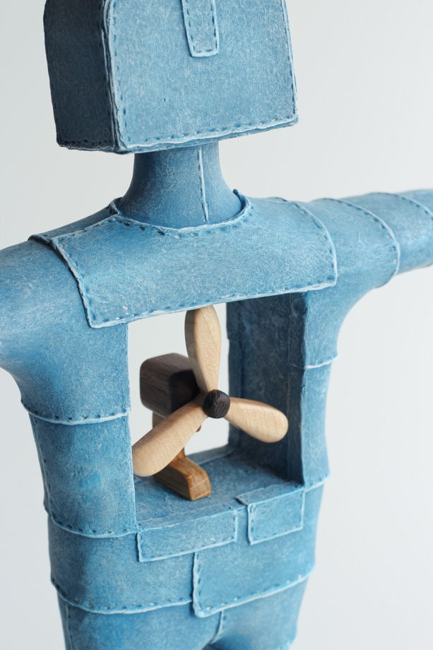 Скульптура "Пилот" (синий вариант)