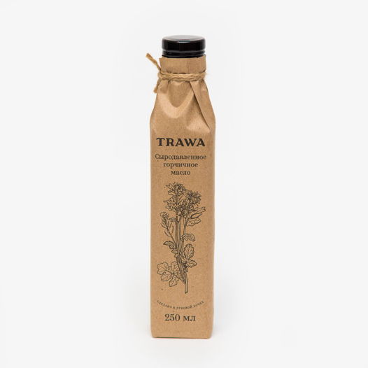 Горчичное сыродавленное масло от TRAWA, 250 мл