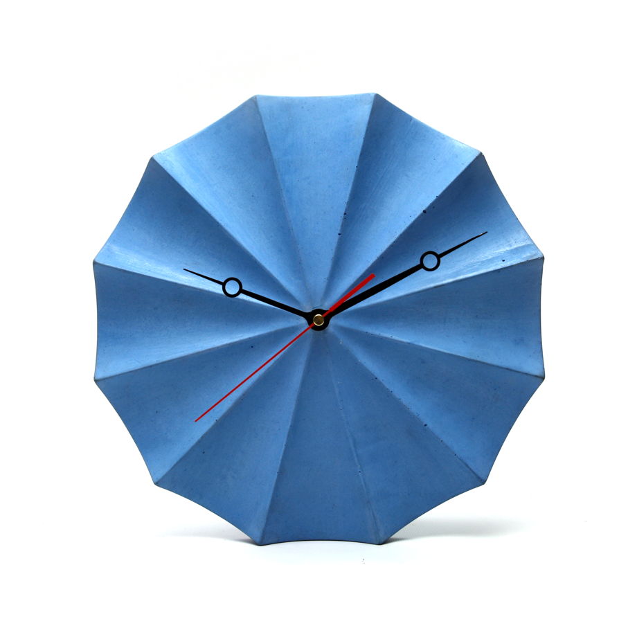 Часы настенные из бетонполимера G30 blue