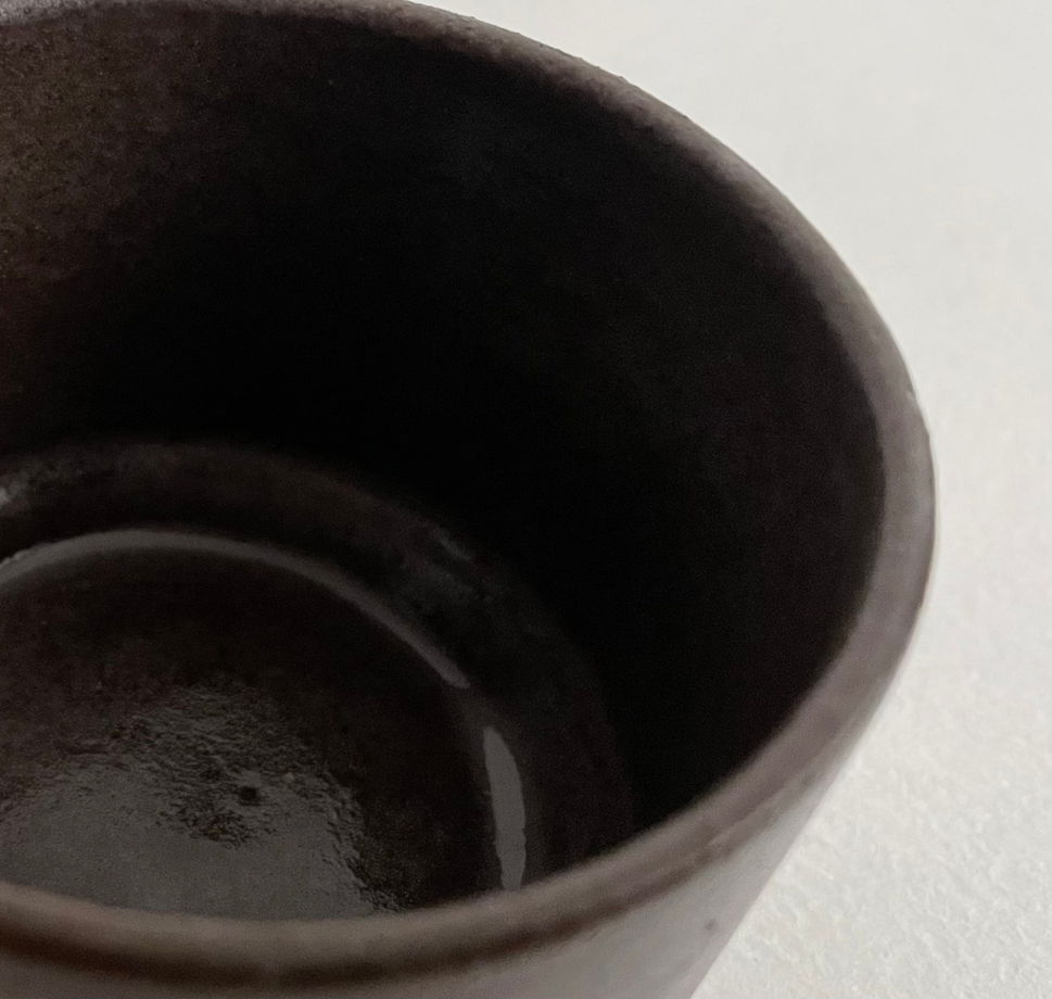 Чашка малая, цвет «горький шоколад», серия КРУГ-КВАДРАТ