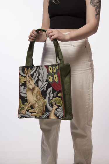 Дизайнерская сумка шопер с кроликом новогодняя подарочная