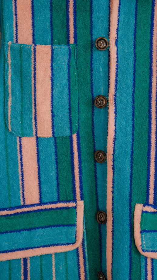 Полосатый Махровый Пиджак/Striped Towel Jacket