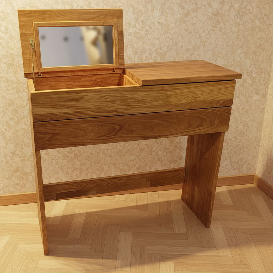 ТУАЛЕТНЫЙ СТОЛИК ИЗ МАССИВА ДУБА