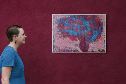 Картина на холсте абстрактный букет