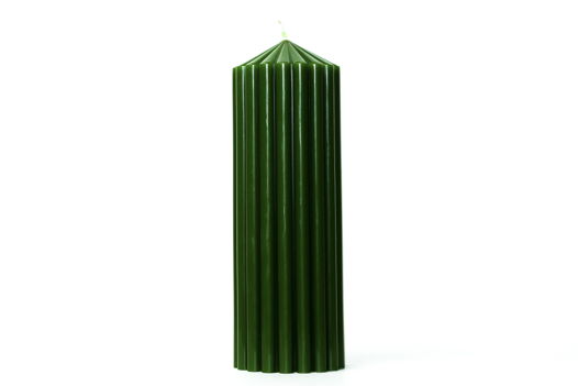 Декоративная фактурная свеча SIGIL 210*70 цвет Зелёный