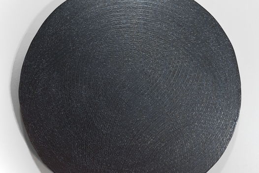 Сервировочный вращающийся столик d32 см, цвет Графит. Ручная работа, hand made