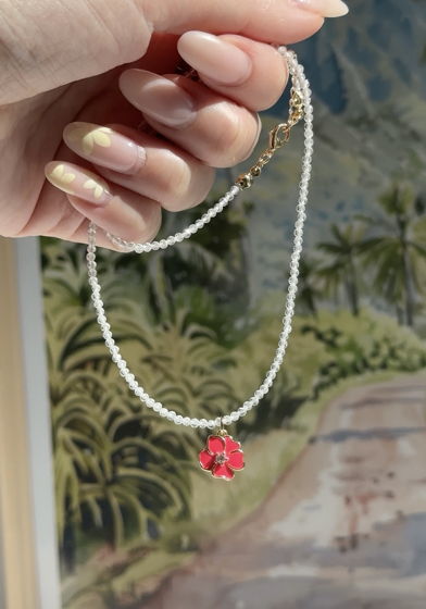 Колье с горным хрусталем LEI NOHEA blush