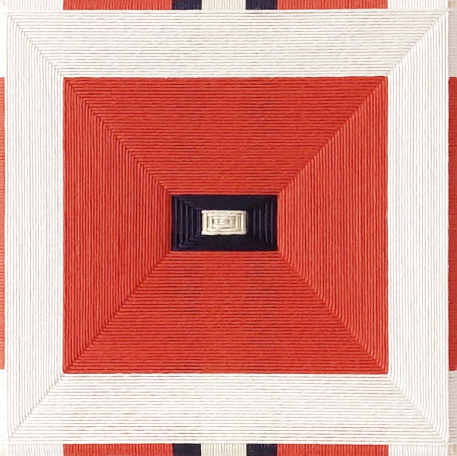 Панно декоративное текстильное номер 50 Цветок мака / В наличии