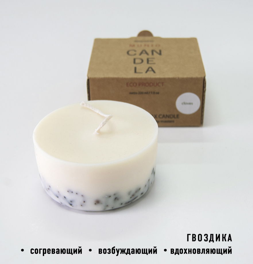 Соевая свеча для ароматерапии: натуральные эфирные масла, ручная работа мастеров Латвии