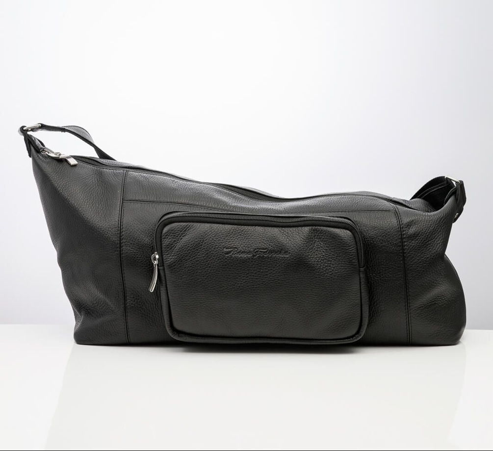 Кожаная спортивная сумка