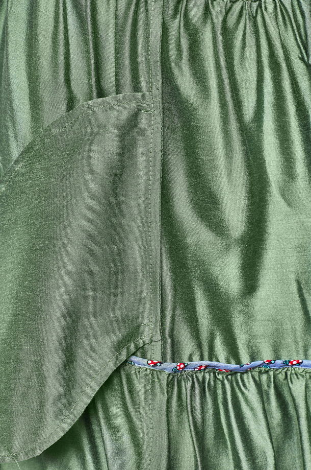 Платье из шелка с вискозой "Сансвит" зеленое