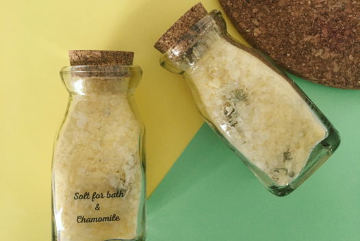 Соль для ванны с маслами и травами "Ромашка"