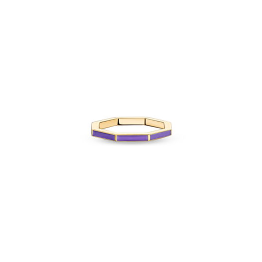 Серебряное кольцо Purple Sun с фиолетовой эмалью