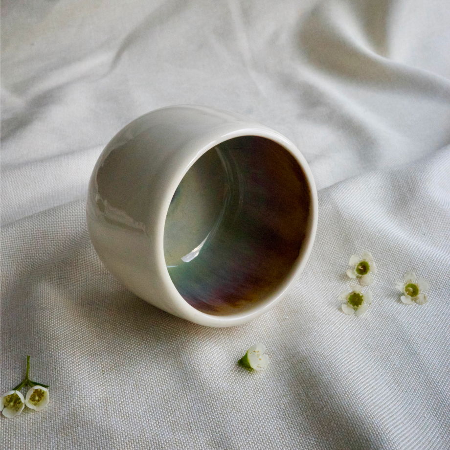 Чашка "Инжир" ручной работы без ручки, 150 мл