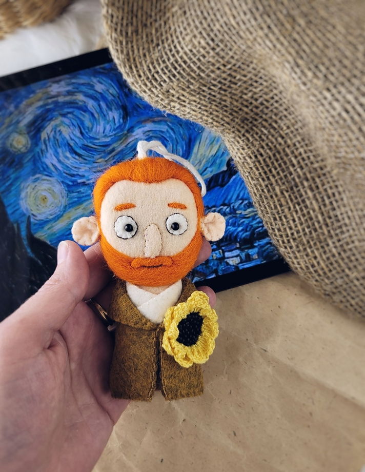Ван Гог сувенир / коллекционная ёлочная игрушка ручной работы