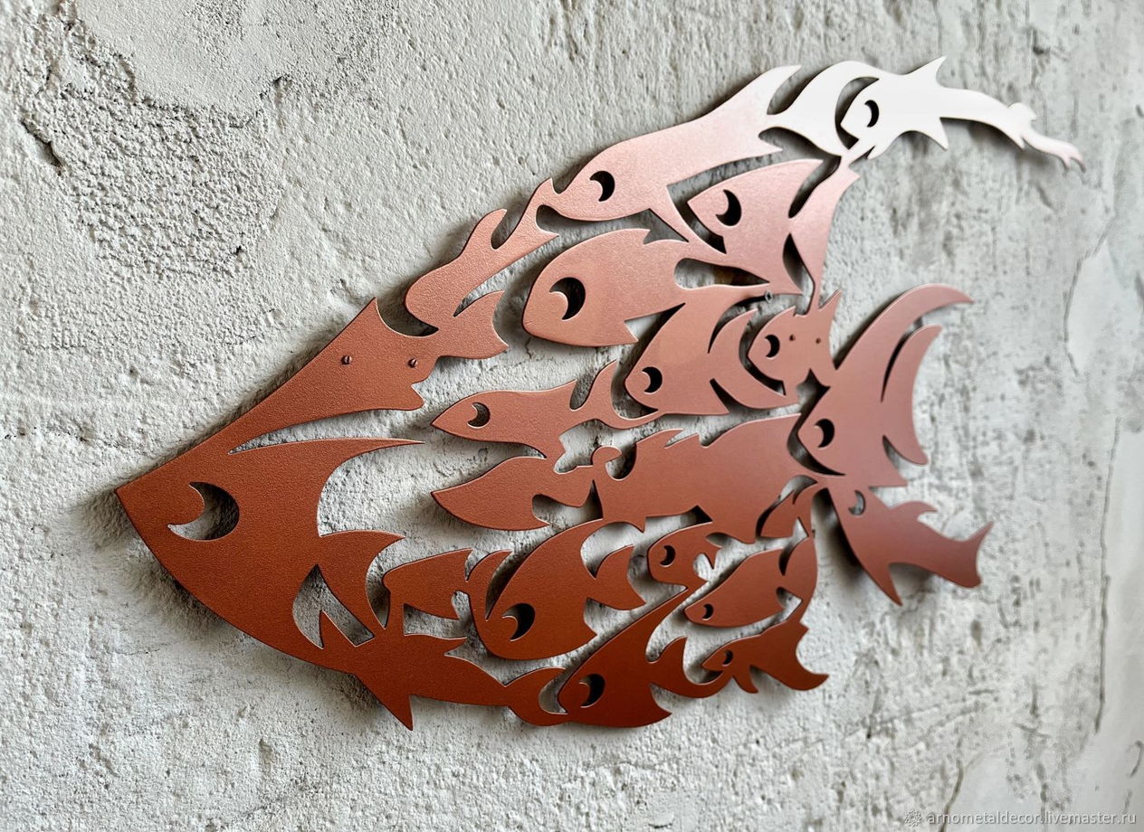 Настенный декор из металла "Рыба"