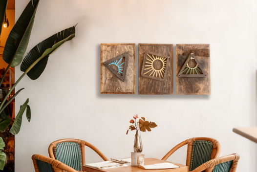 Настенный триптих "Солнце, воздух, земля"