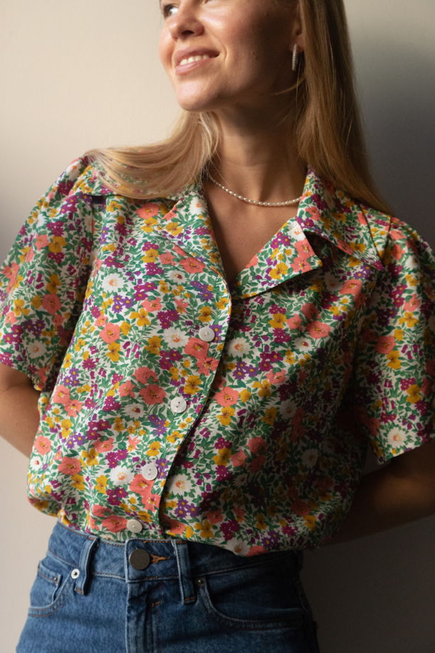 Рубашка с цветочным принтом «Fleurs»