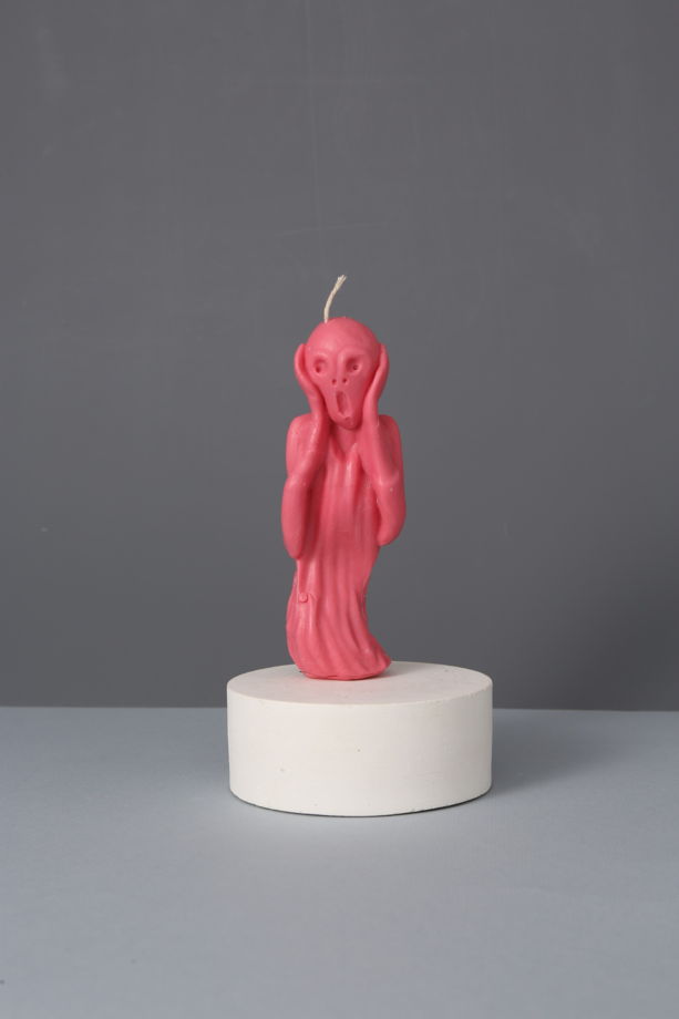 Свеча "Крик" по картине Э. Мунка. Цветная