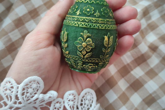 Свеча Яйцо с орнаментом