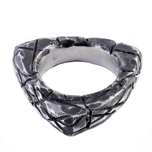 кольцо " DELTA" коллекция "#destructured" ювелирная нержавеющая сталь.
