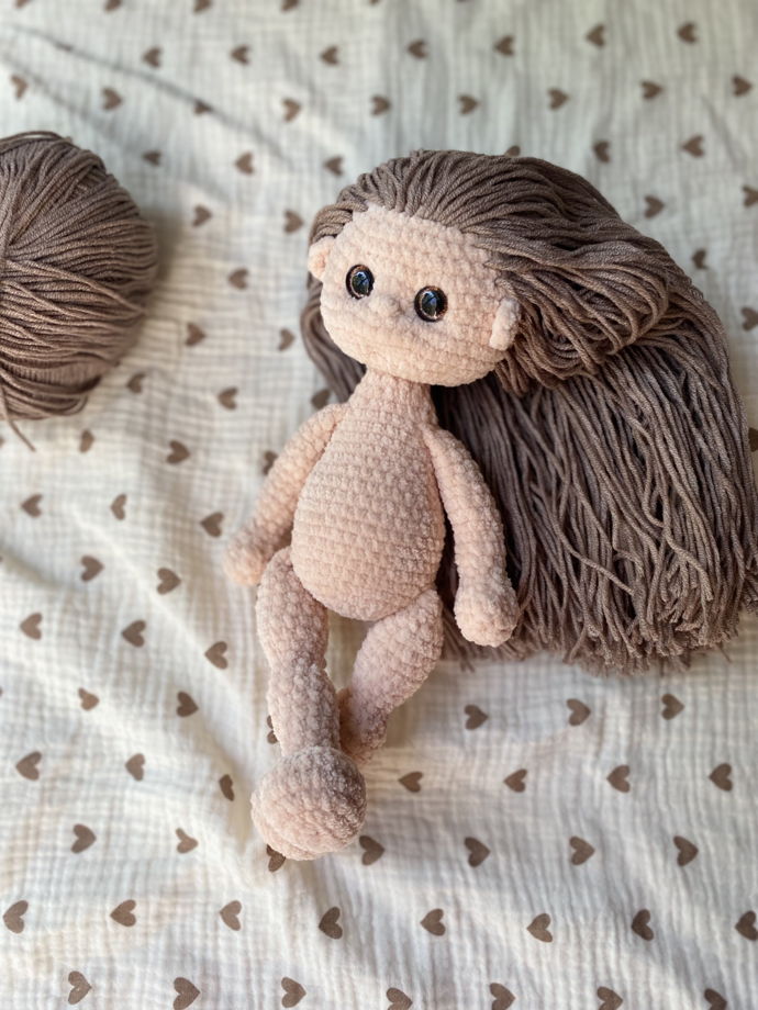 Вязаная игрушка вязаная кукла амигуруми