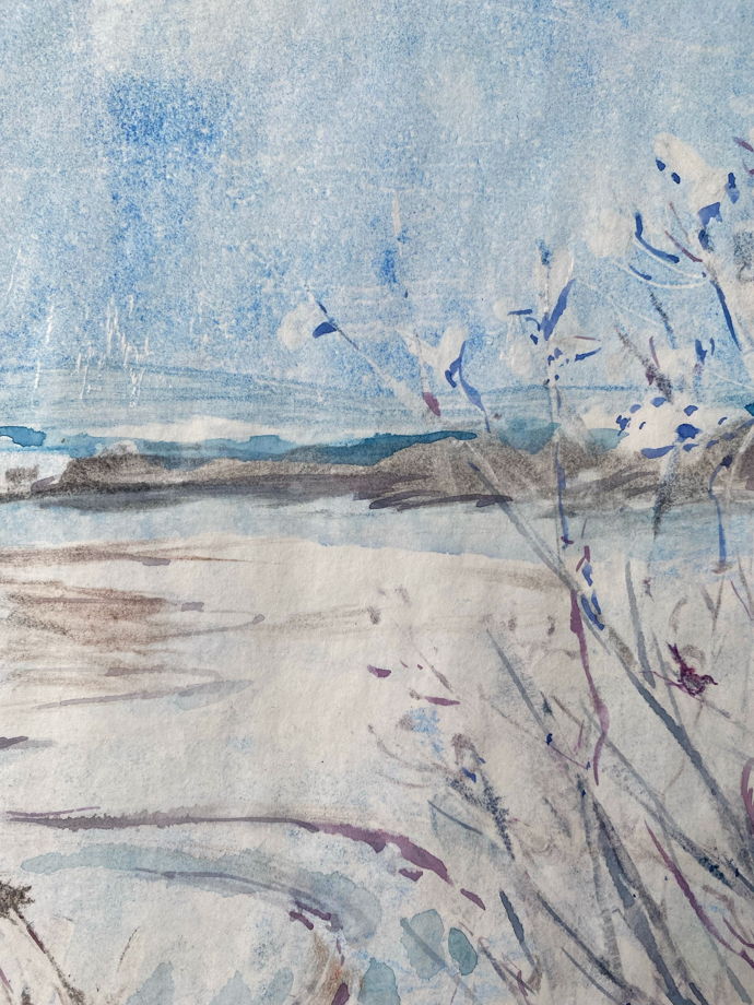 Картина Апрель, смешанная техника, ранняя весна