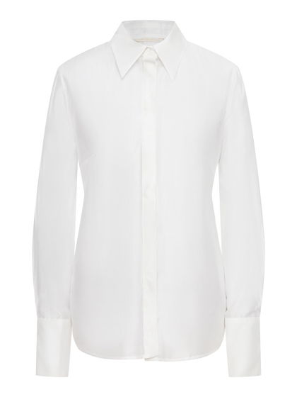 Рубашка полупрозрачная из хлопка с вискозой