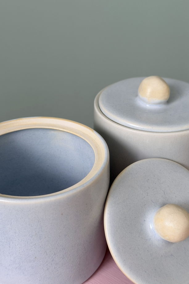 Банка керамическая ручной работы "Дыхание"