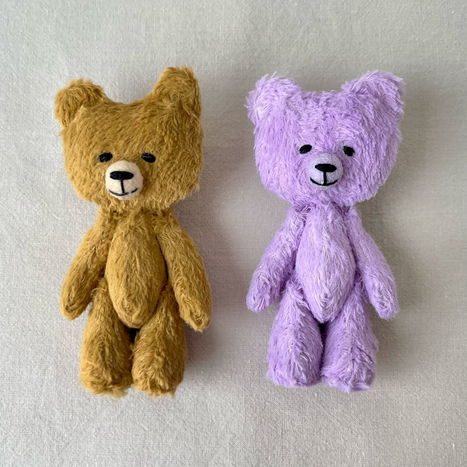 Медведь - мягкая игрушка ручной работы (размер S)