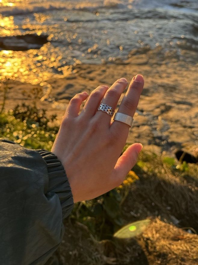 Кольцо unisex из серебра  КУСОК СЕРЕБРА