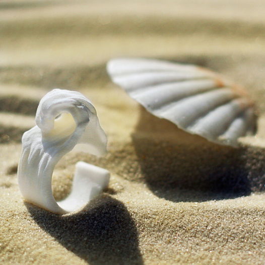 3D-печатное кольцо «Волна»