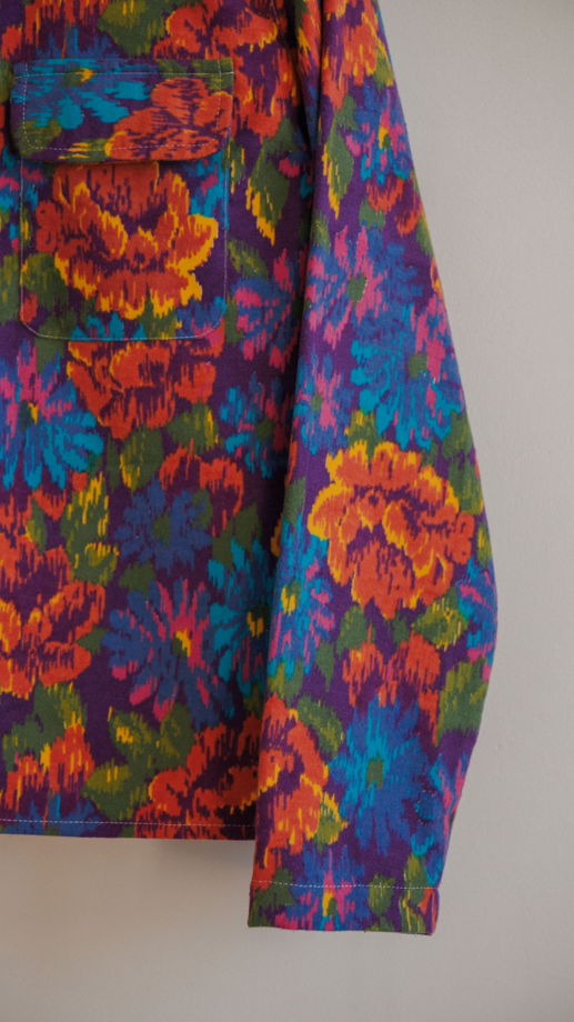 Фланелевая Рубашка с Цветами/Flannel Flowers Long Sleeve Shirt