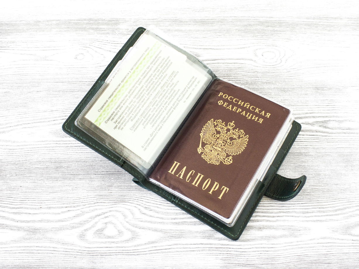 Портмоне из натуральной кожи для прав, СТС, банкнот, пластиковых карт, паспорта, страховки. VIRKUNEN