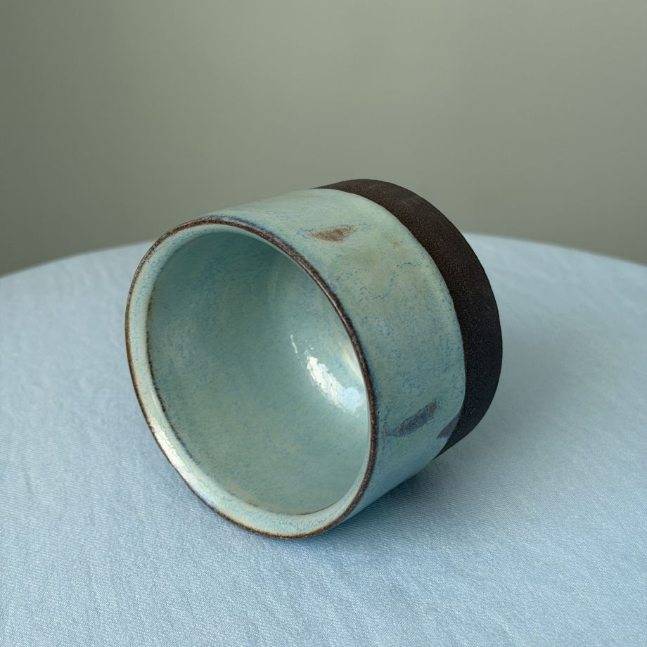 Чашка ручной работы "Темная лазурь 2", 200 мл