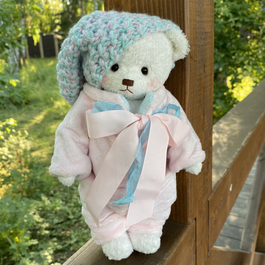 Коллекционный мишка тедди ручной работы. Подарок ребенку