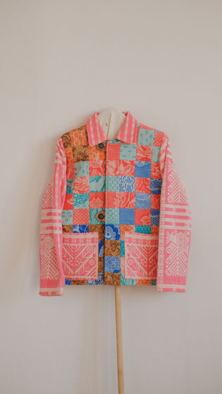 Куртка с Розовой Кокеткой 2/Pink Yoke Jacket 2