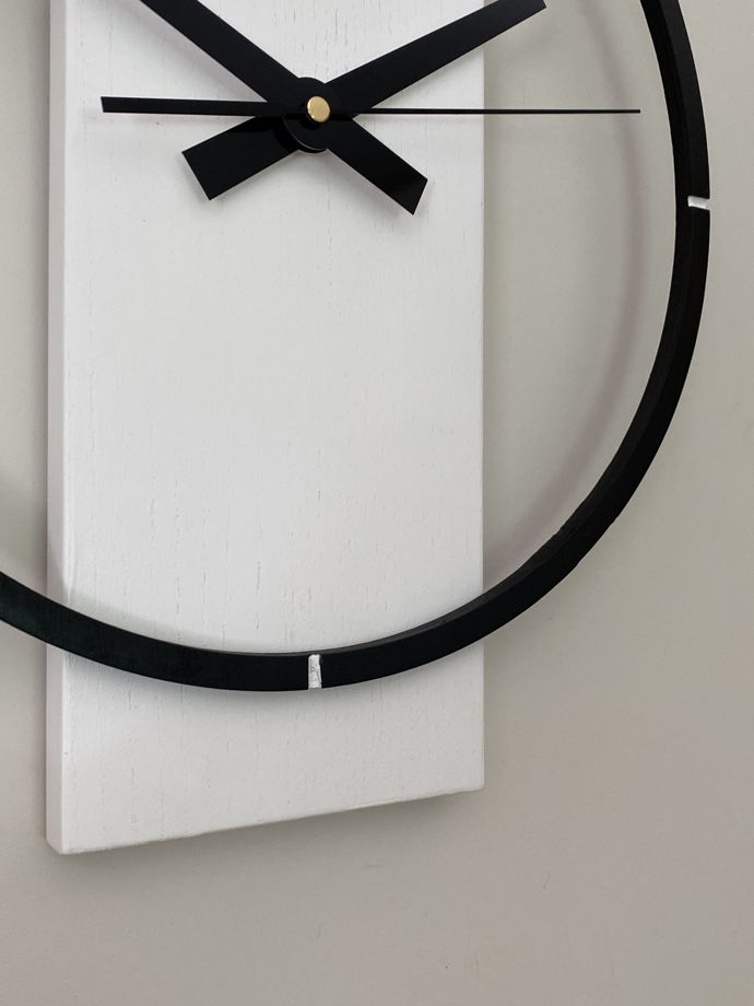 Часы настенные  AIR - деревянные, ручная работа 40 см