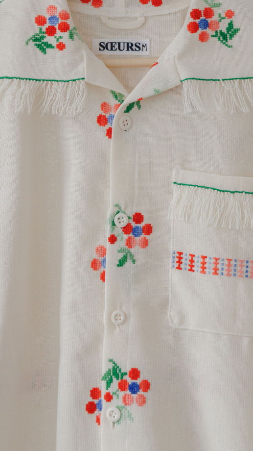 Рубашка с Бахромой на Кокетке/Fringed Yoke Long Sleeve Shirt