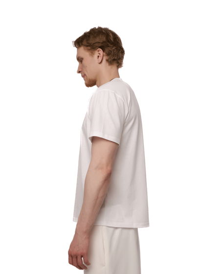 Белая базовая футболка oversize