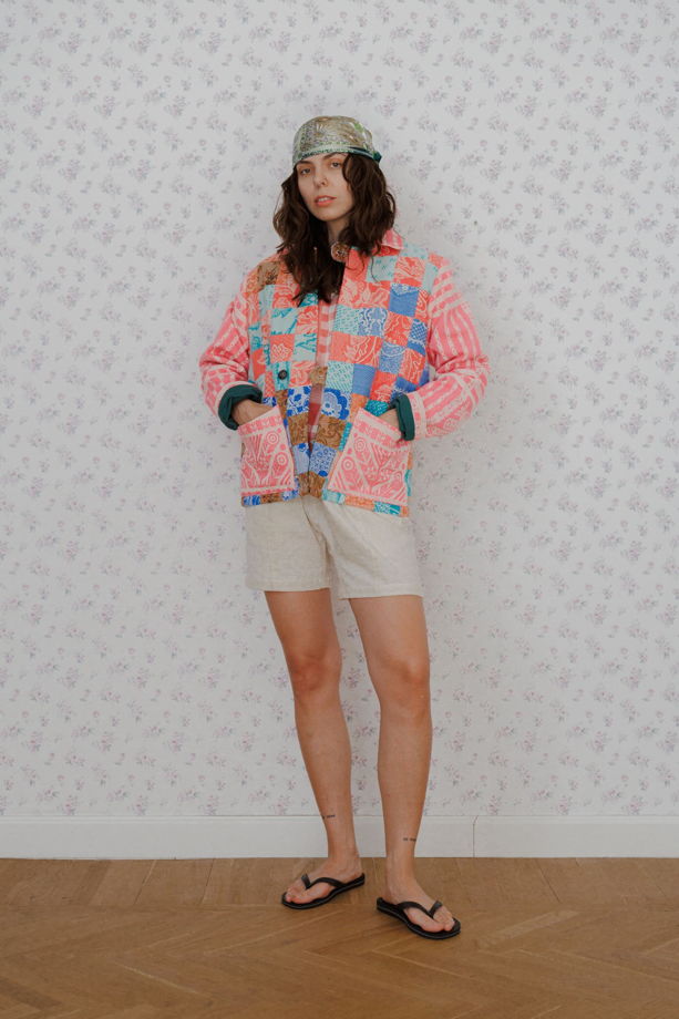 Куртка с Розовой Кокеткой 2/Pink Yoke Jacket 2