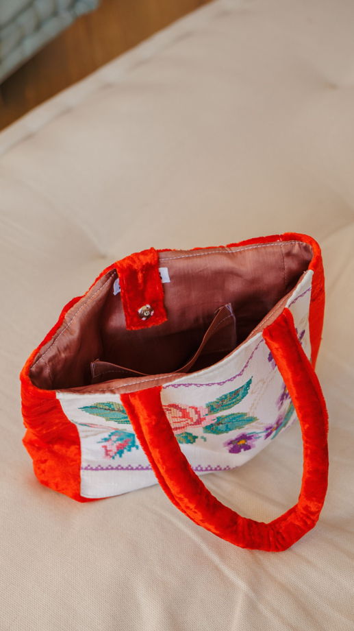 Сумка с Розой и Фиалками 2/Rose and Violets Bag 2