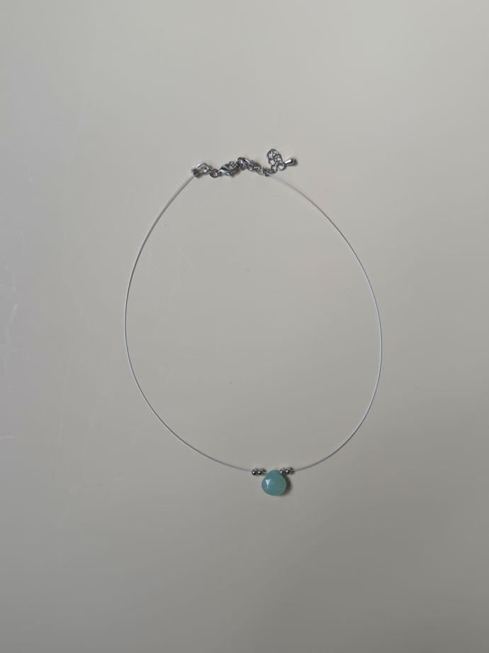 чокер [ aqua ] c халцедоном
