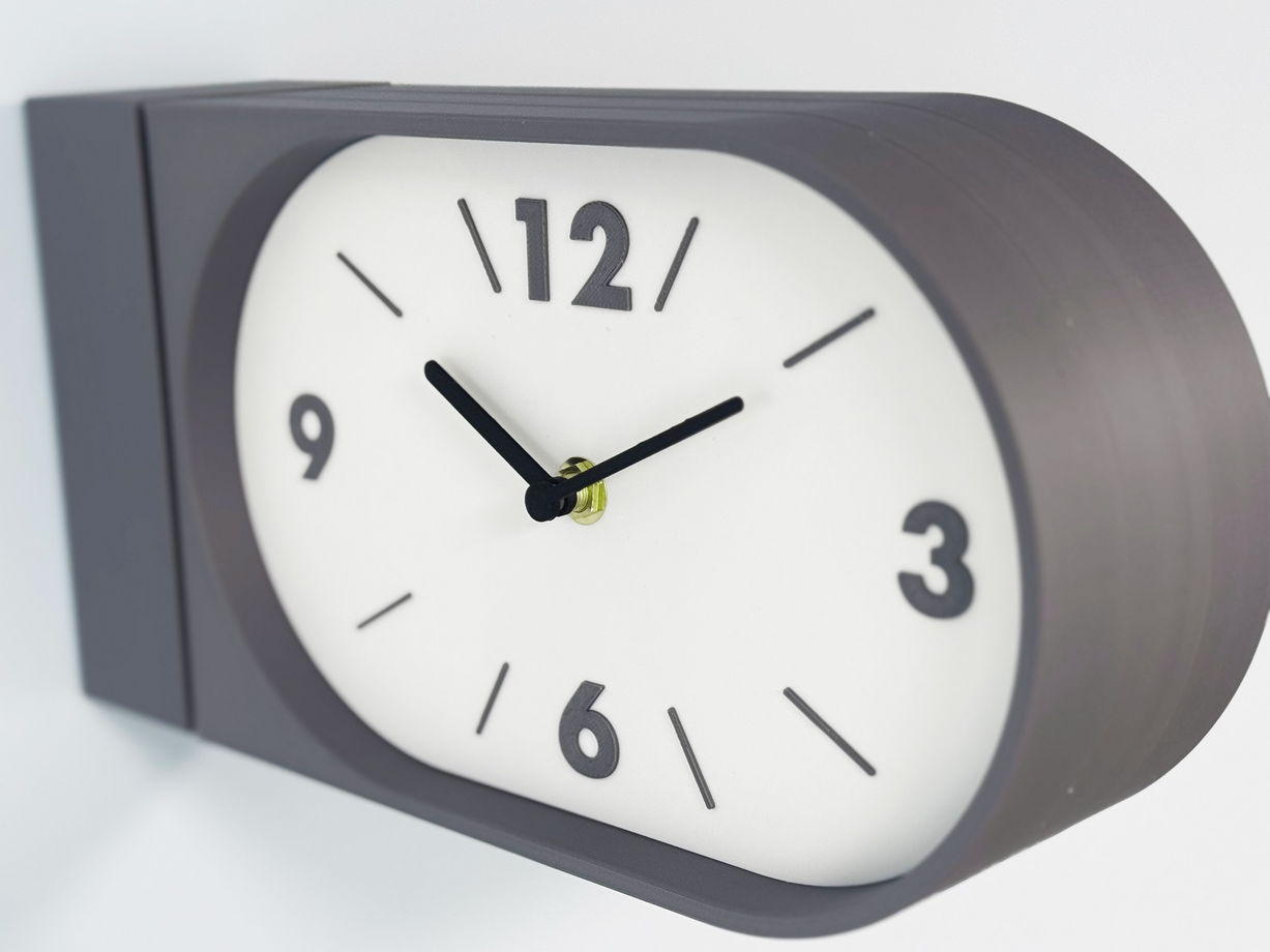 Настенные двусторонние часы, серые