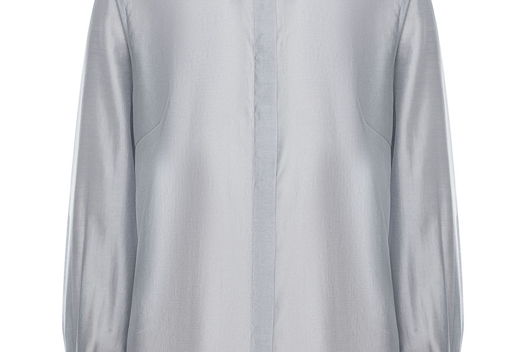 Рубашка полупрозрачная из хлопка с вискозой